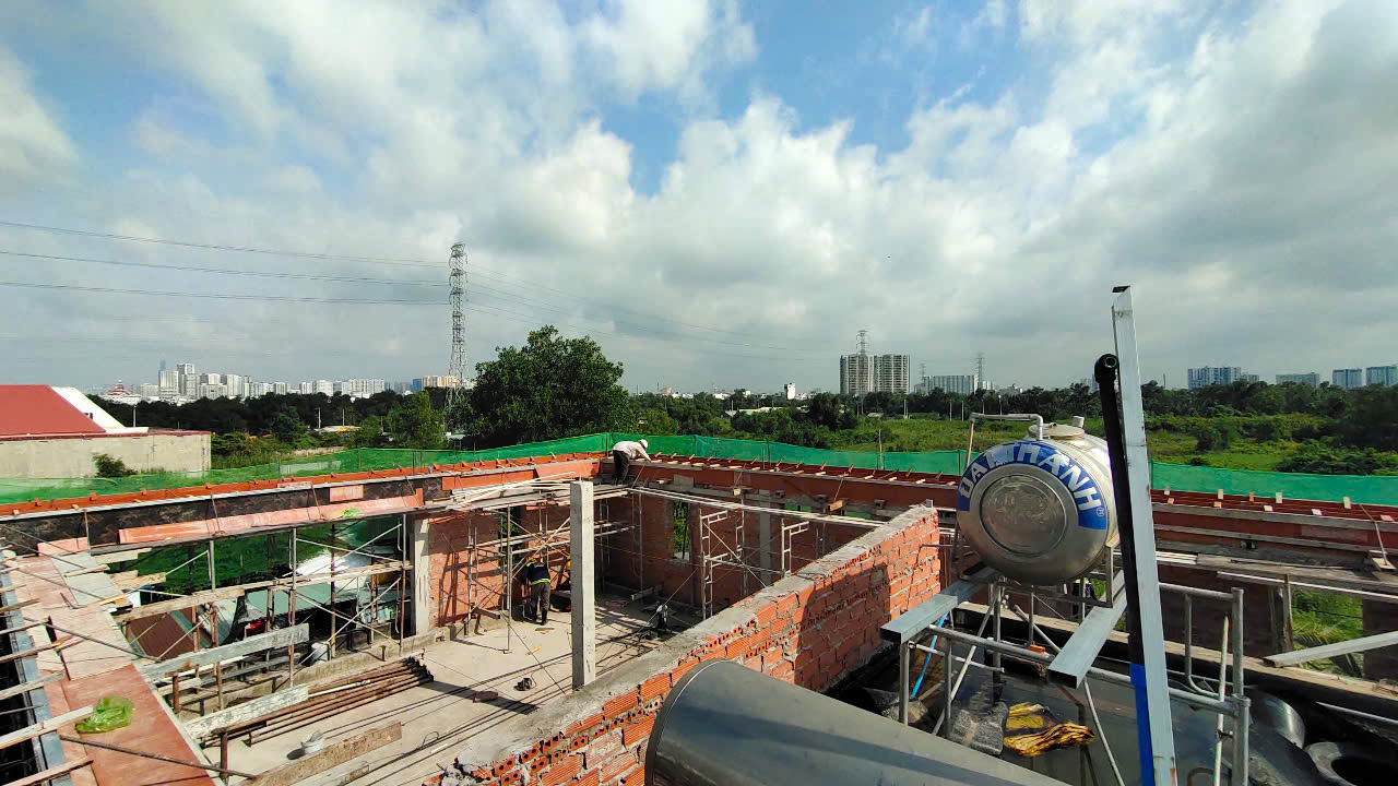 Xây dựng thô - Công trình thực hiện bởi LU'S HOUSE