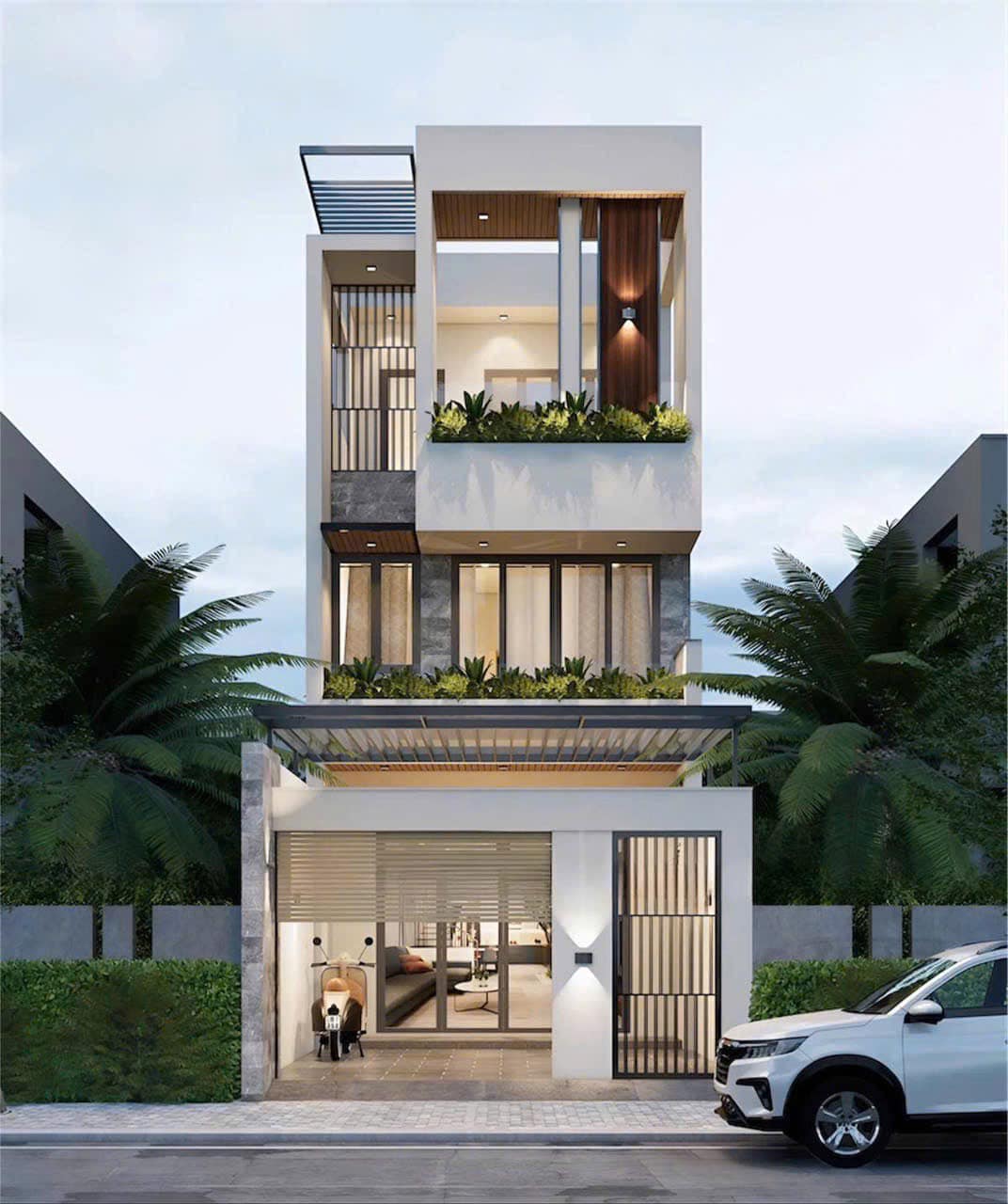 Thiết kế nhà phố phong cách hiện đại Thiết kế nhà phố phong cách hiện đại