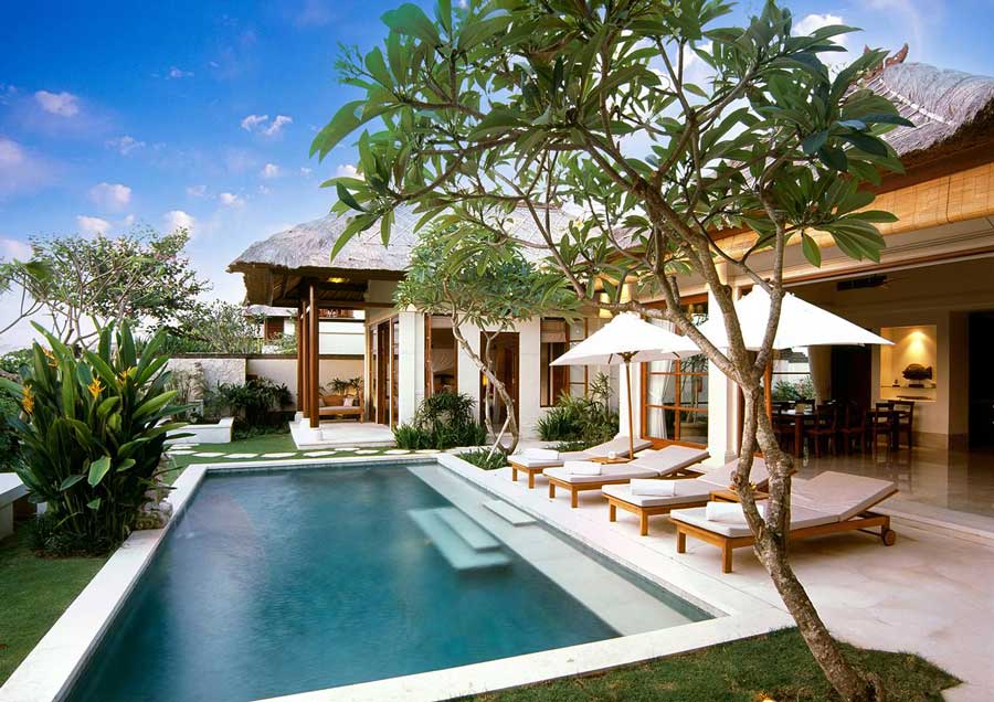 Mẫu thiết kế villa 1 tầng có hồ bơi ngoài trời Mẫu thiết kế villa 1 tầng có hồ bơi ngoài trời