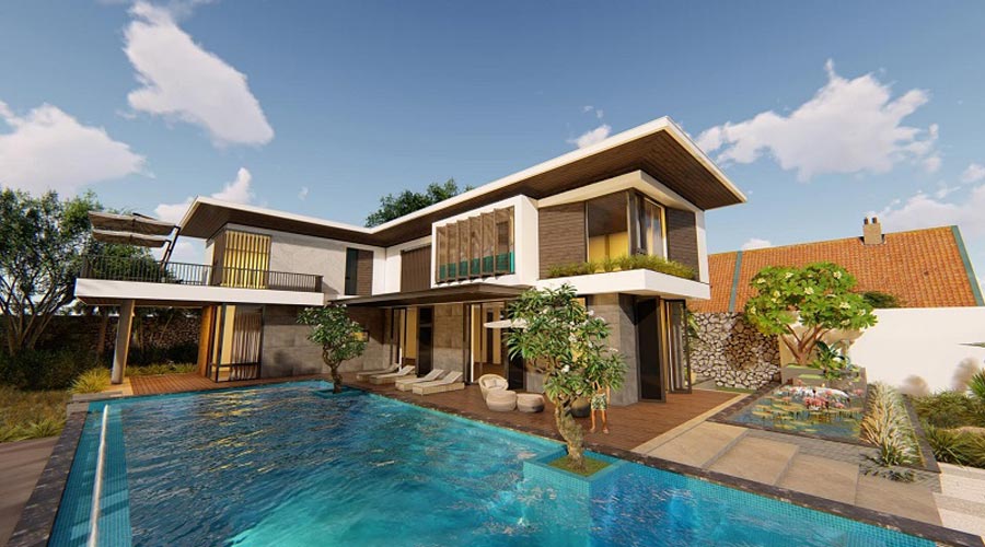Thiết kế villa 2 tầng đẹp Thiết kế villa 2 tầng đẹp