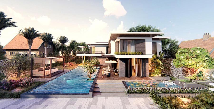 Thiết kế villa 2 tầng sang trọng Thiết kế villa 2 tầng sang trọng