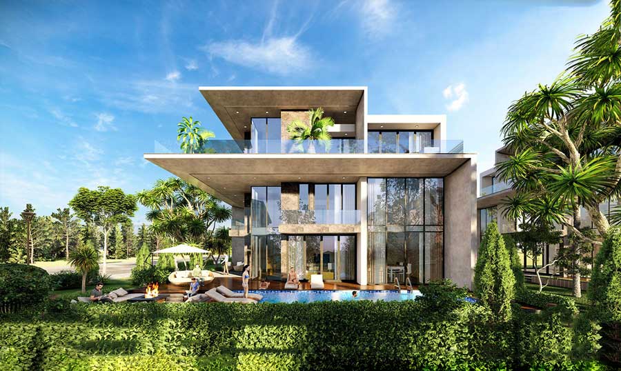 Thiết kế villa 3 tầng nâng tầm vị thế gia chủ Thiết kế villa 3 tầng nâng tầm vị thế gia chủ