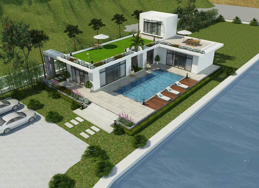 Villa sân vườn đẹp Villa sân vườn đẹp