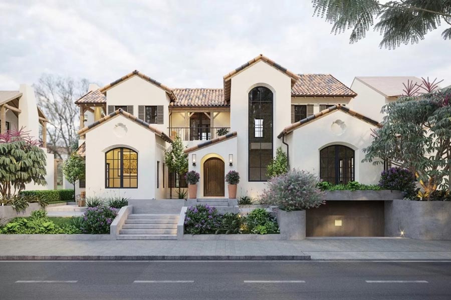 Thiết kế villa phong cách Địa Trung Hải Thiết kế villa phong cách Địa Trung Hải