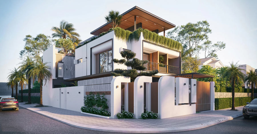 Thiết kế villa phong cách Tropical Thiết kế villa phong cách Tropical