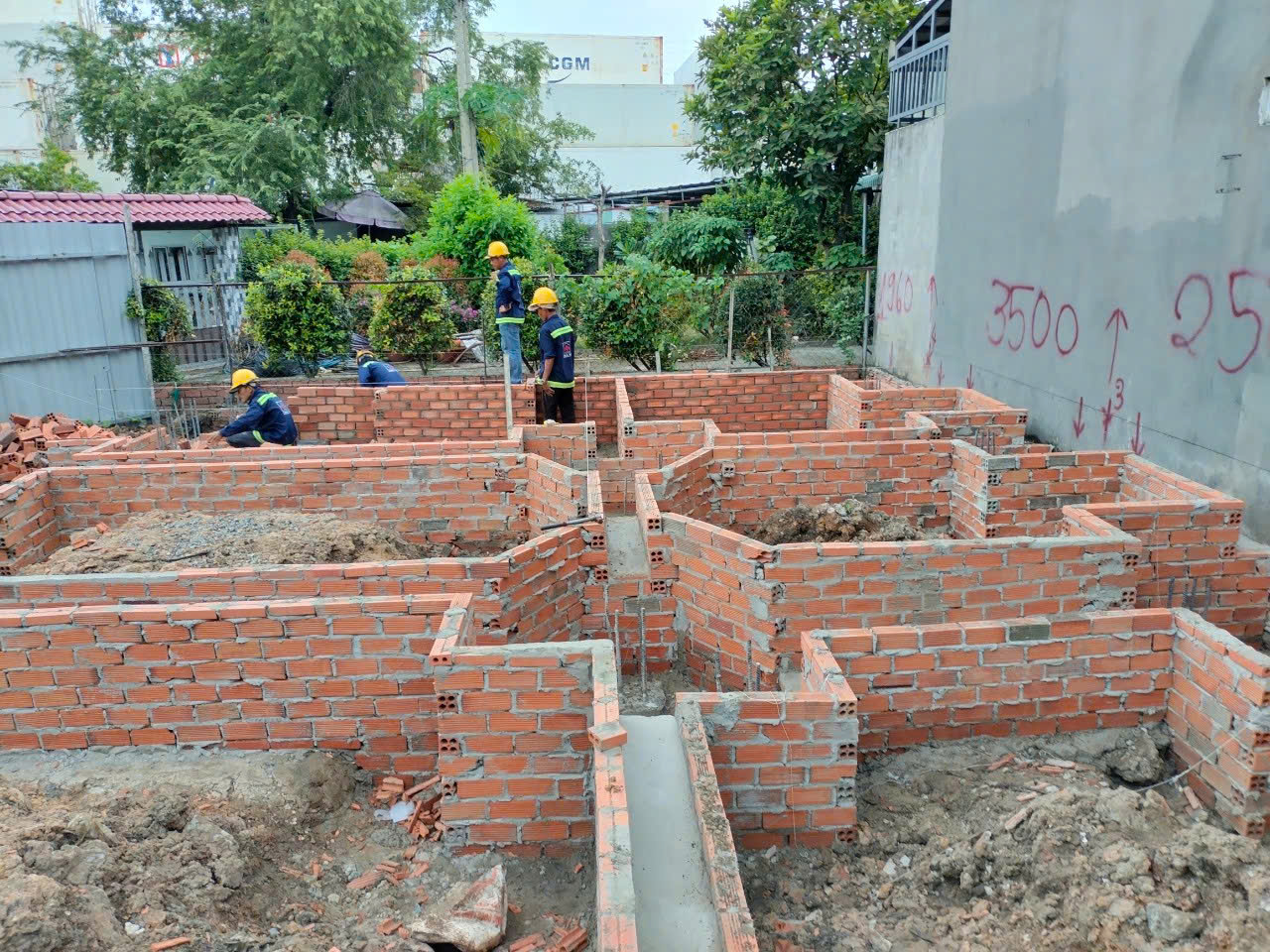Triển khai giai đoạn xây thô