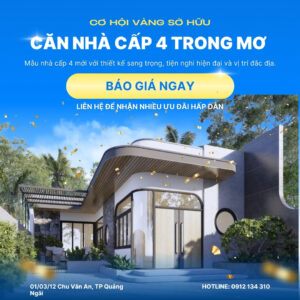 Giá xây nhà trọn gói cấp 4 Quảng Ngãi