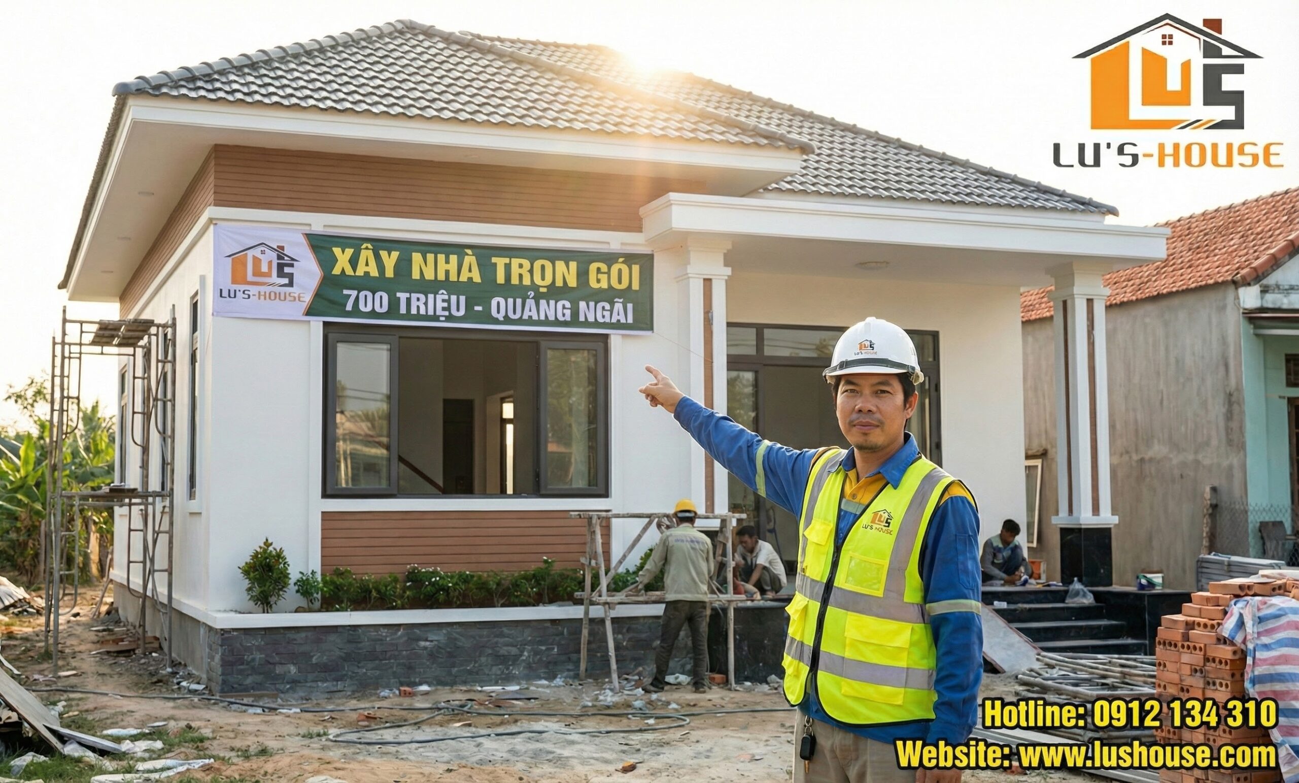 Xây nhà trọn gói 700 triệu Quảng Ngãi