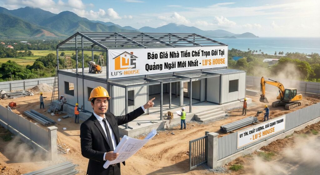 Giá nhà tiền chế trọn gói Quảng Ngãi