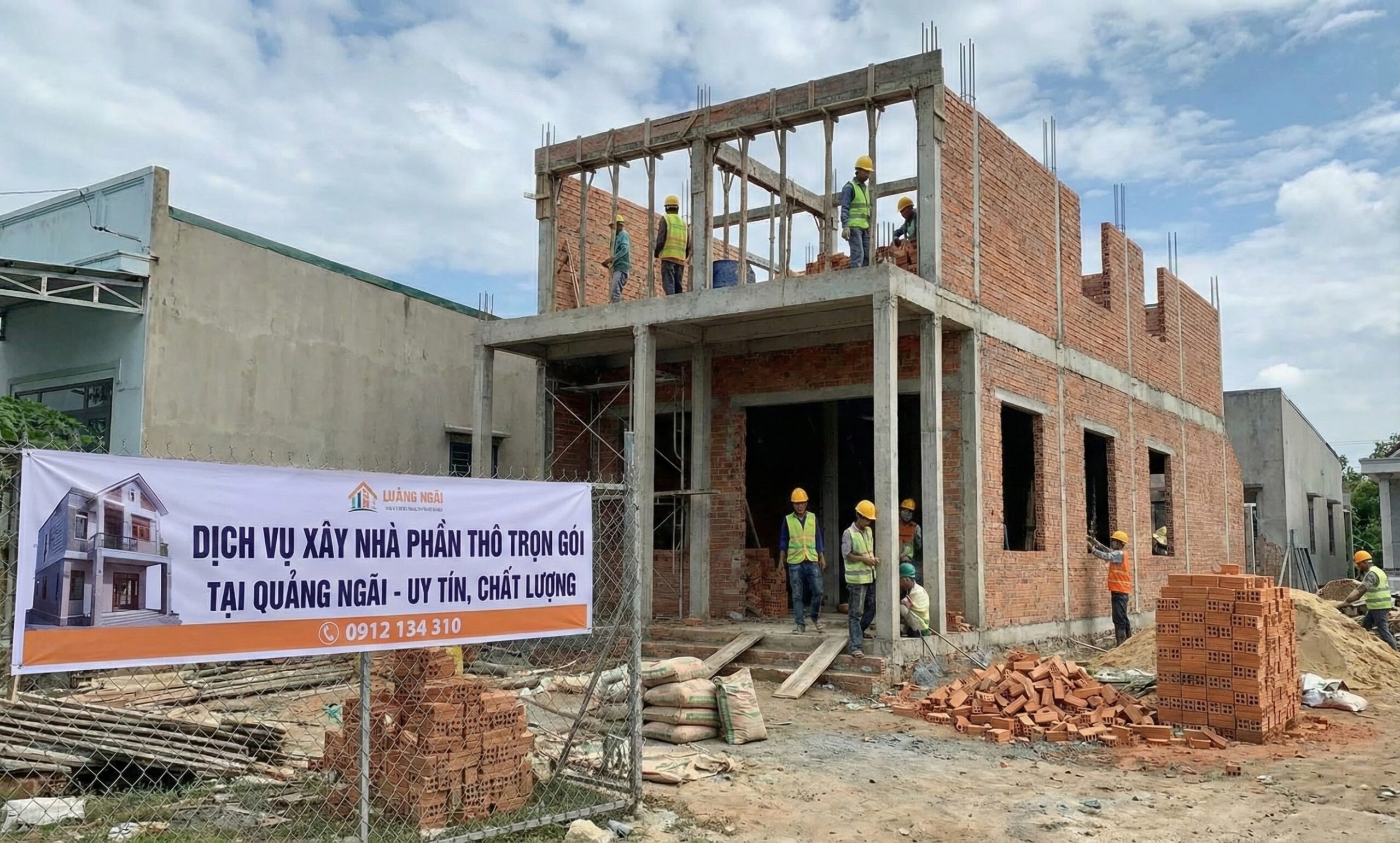 Xây nhà trọn gói phần thô Quảng Ngãi