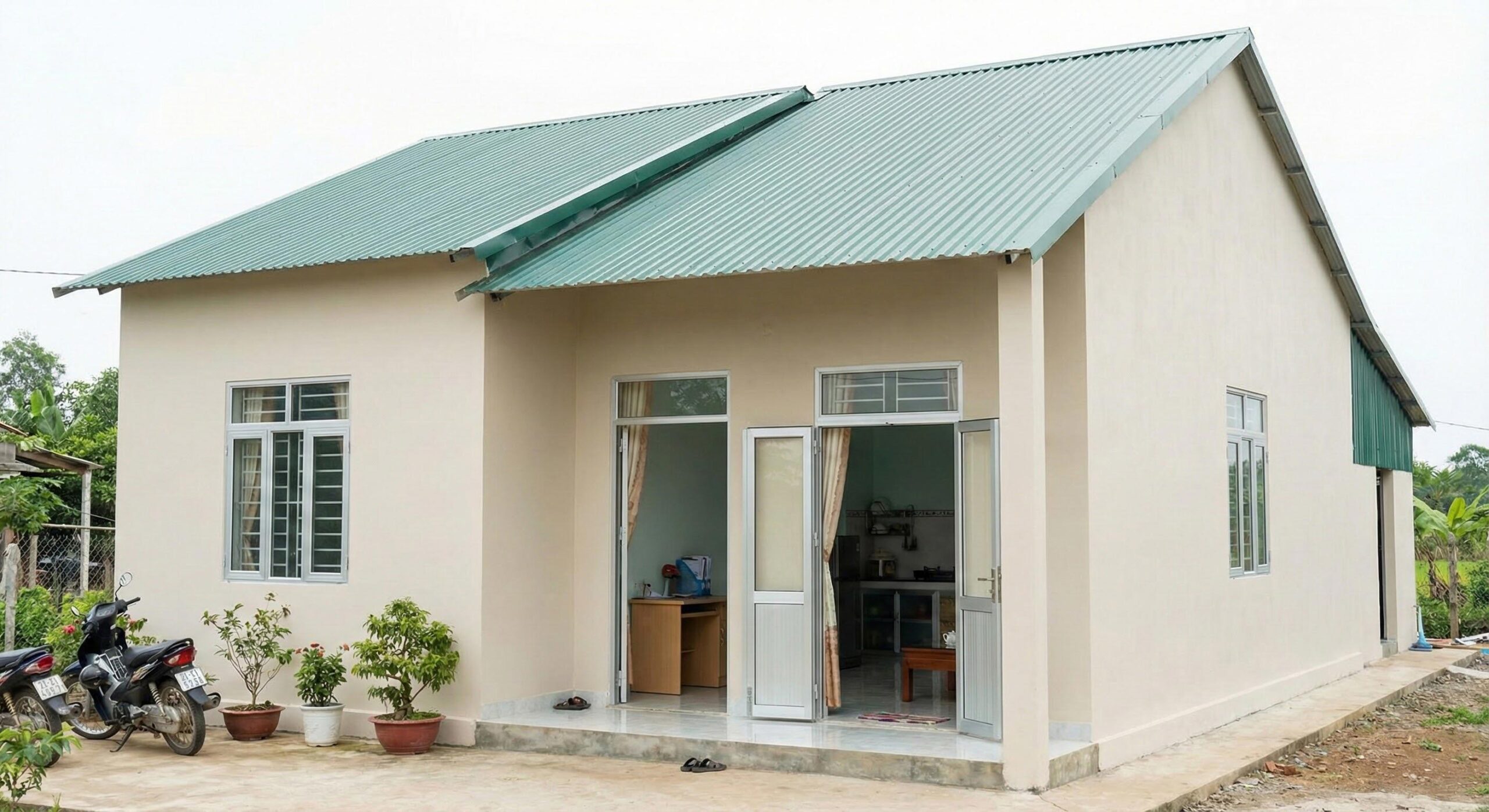 Xây nhà cấp 4 trọn gói 400 triệu tại Quảng Ngãi