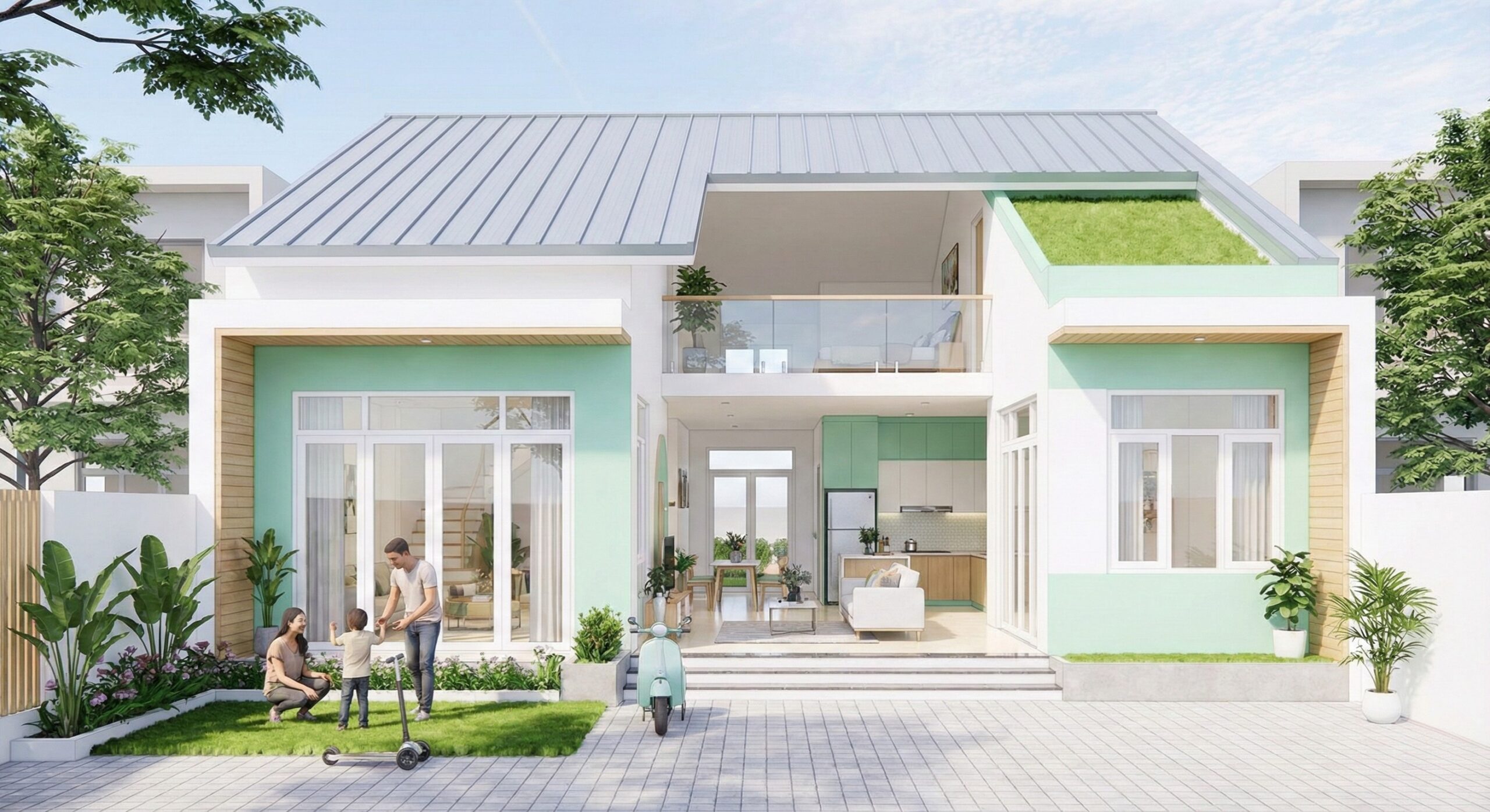 Xây nhà cấp 4 trọn gói 300 triệu tại Quảng Ngãi