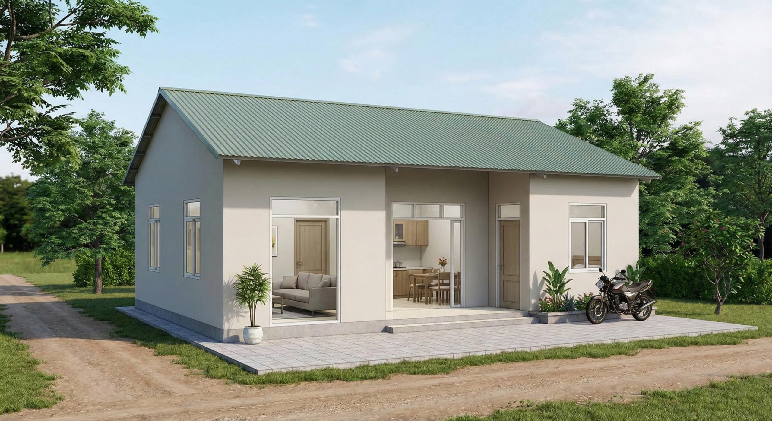 Xây nhà cấp 4 trọn gói 400 triệu tại Quảng Ngãi