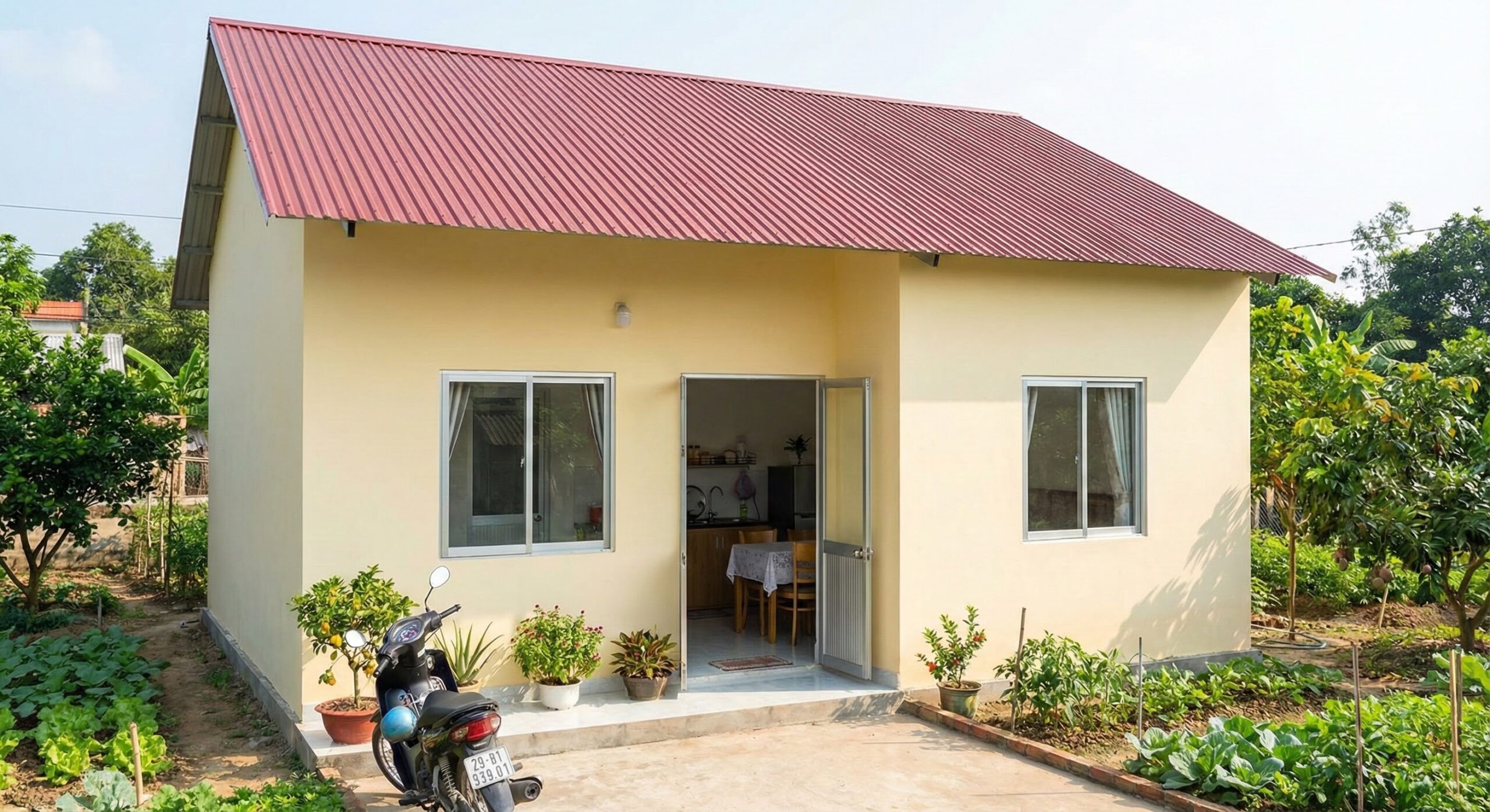 Xây nhà cấp 4 trọn gói 400 triệu tại Quảng Ngãi