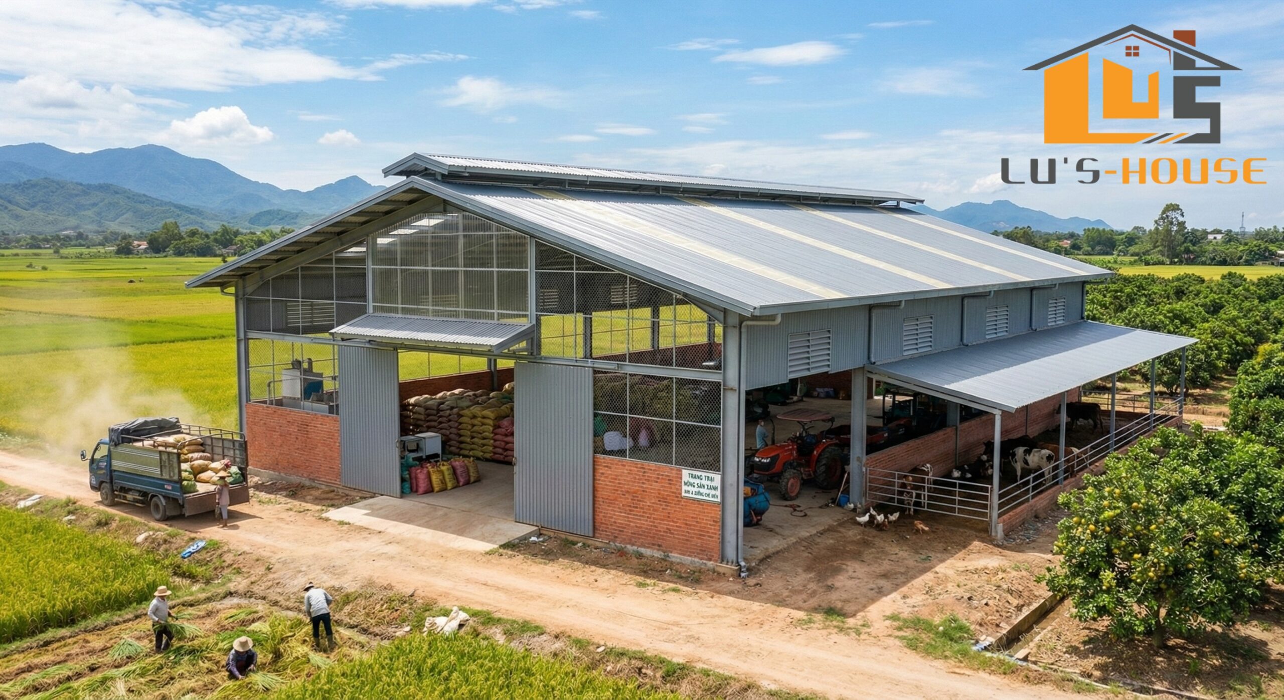 Giá nhà tiền chế trọn gói Quảng Ngãi