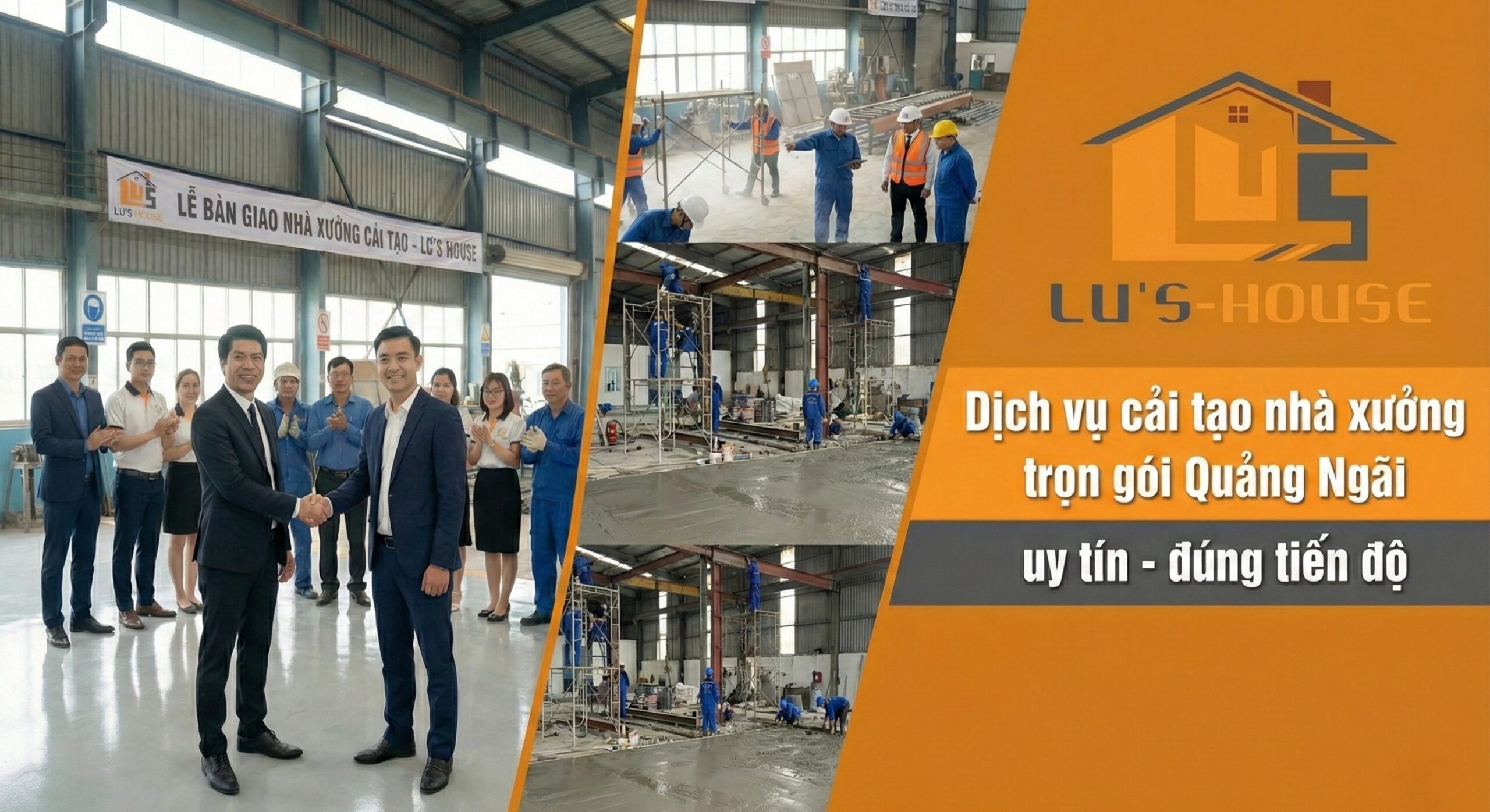 Cải tạo nhà xưởng trọn gói Quảng Ngãi