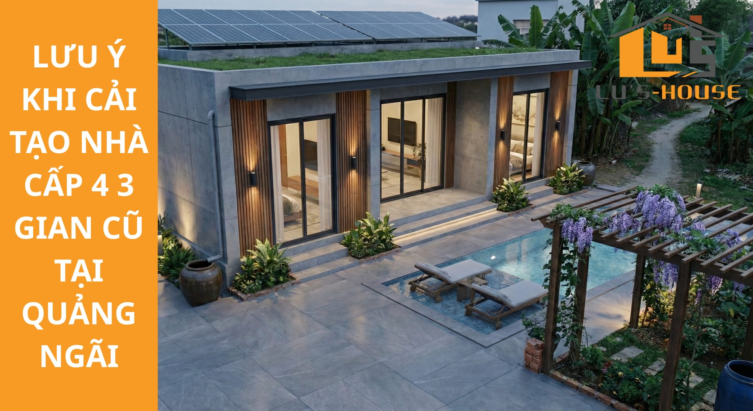 Cải tạo nhà cấp 4 3 gian Quảng Ngãi