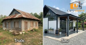 Cải tạo nhà cấp 4 mái tôn Quảng Ngãi