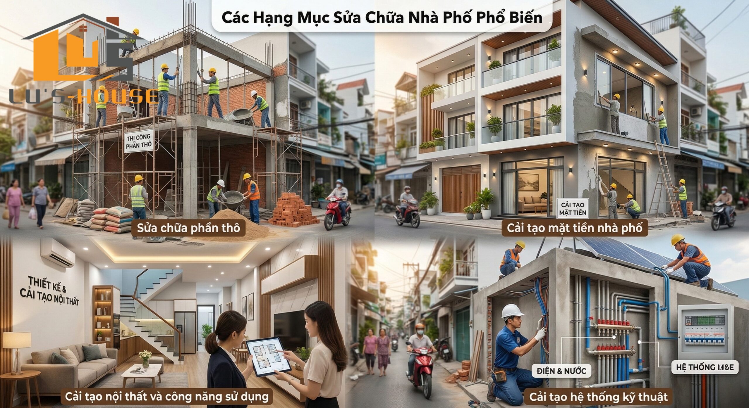 Sửa chữa nhà phố Quảng Ngãi