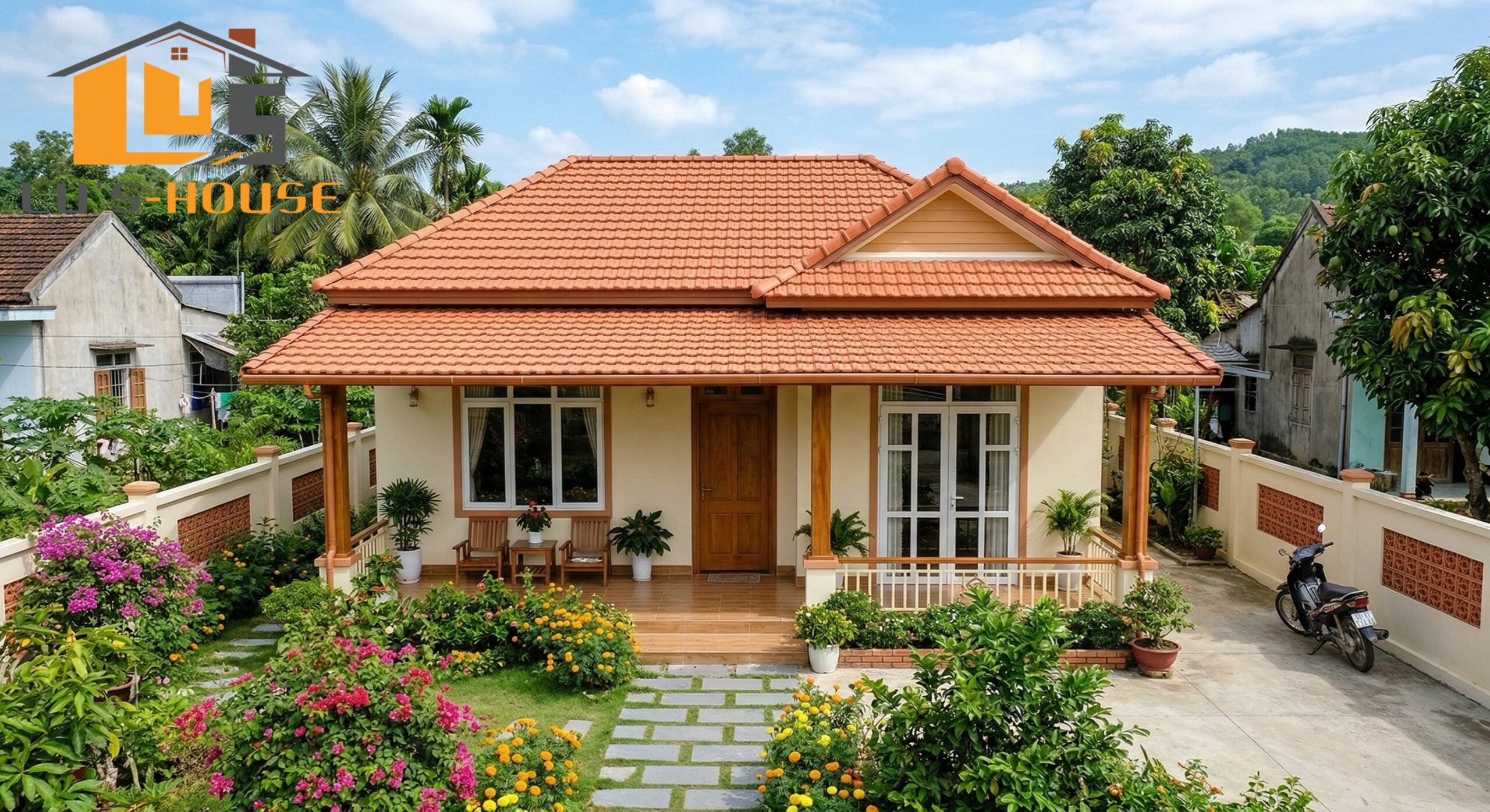 Cải tạo nhà cấp 4 mái ngói Quảng Ngãi