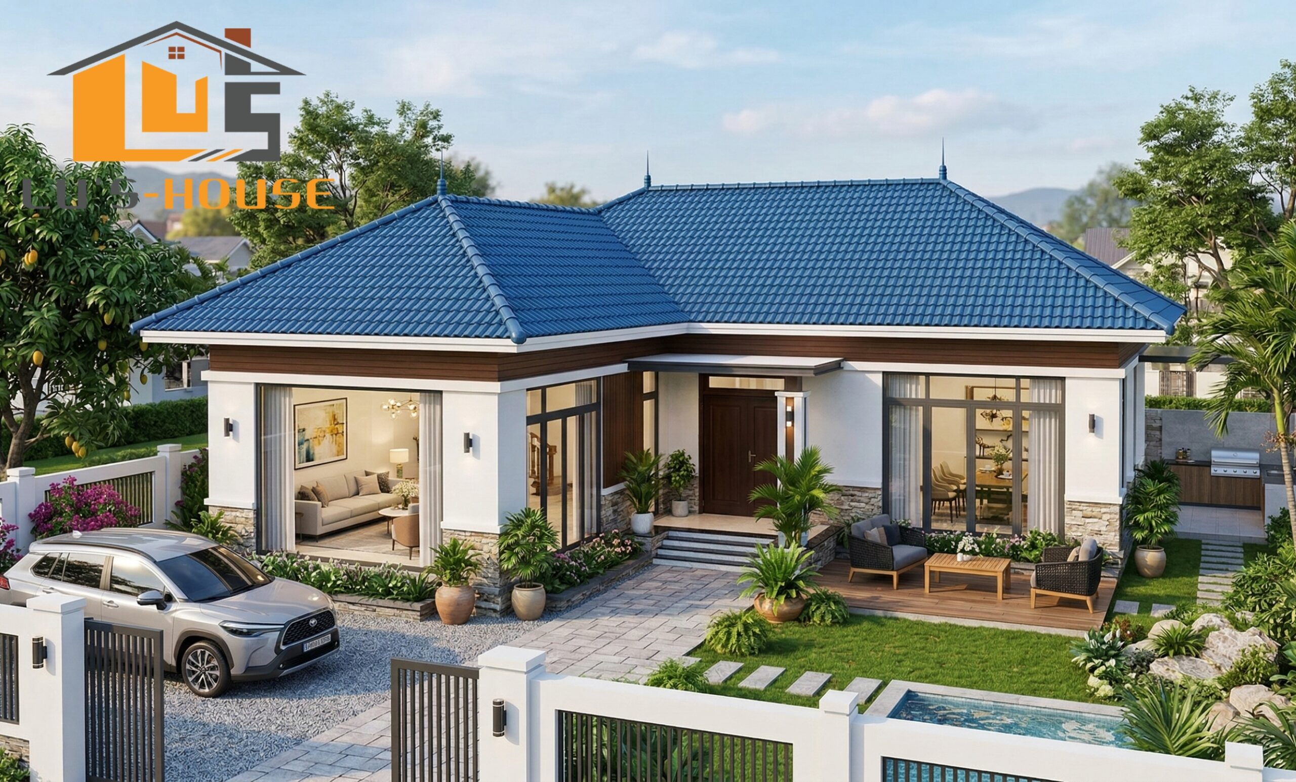 Cải tạo nhà cấp 4 mái ngói Quảng Ngãi