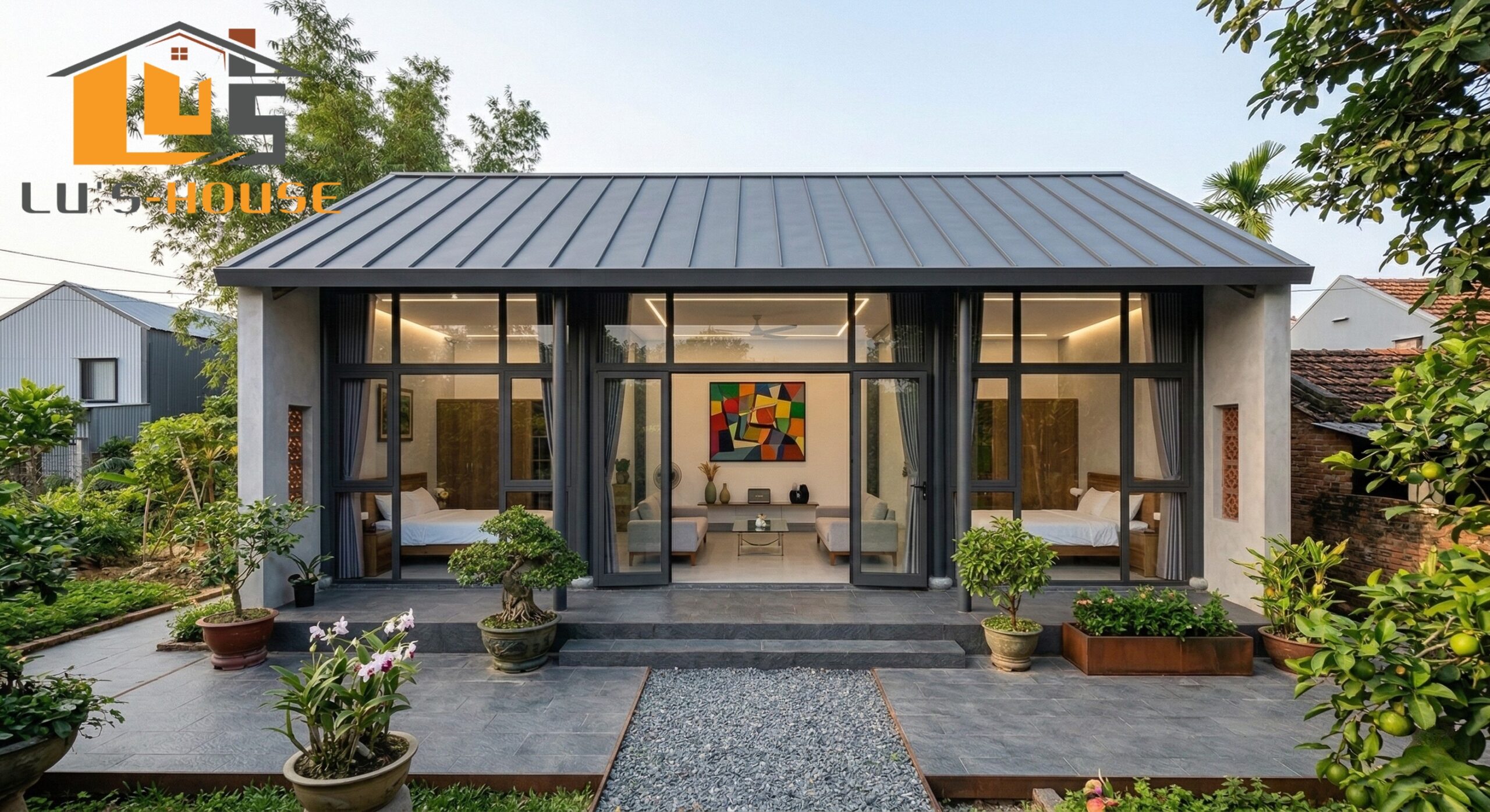 Cải tạo nhà cấp 4 mái ngói Quảng Ngãi