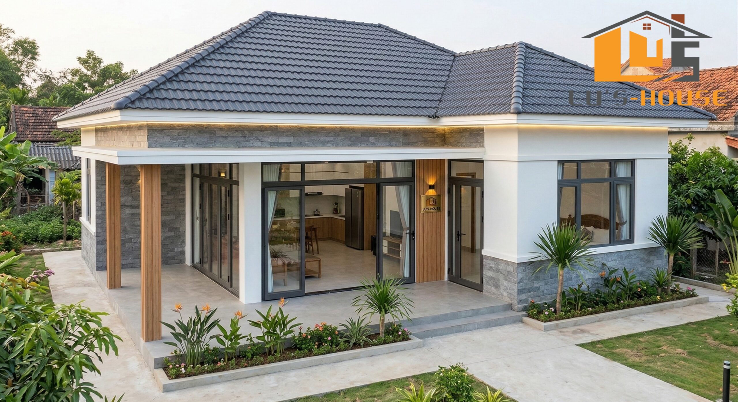 Cải tạo nhà cấp 4 mái ngói Quảng Ngãi