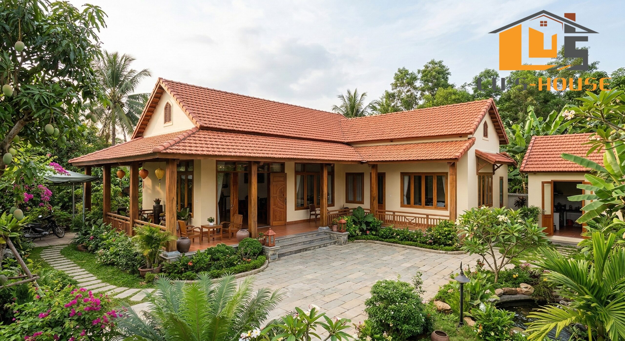 Cải tạo nhà cấp 4 mái ngói Quảng Ngãi