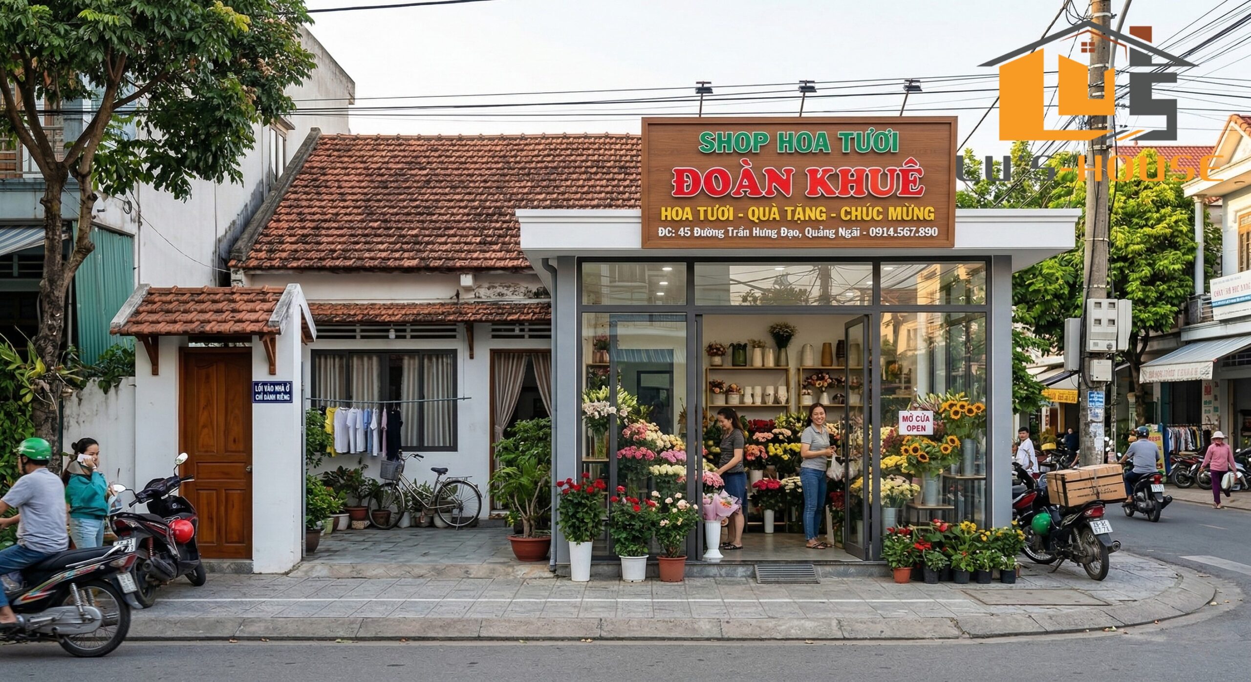 Cải tạo nhà cấp 4 mái ngói Quảng Ngãi