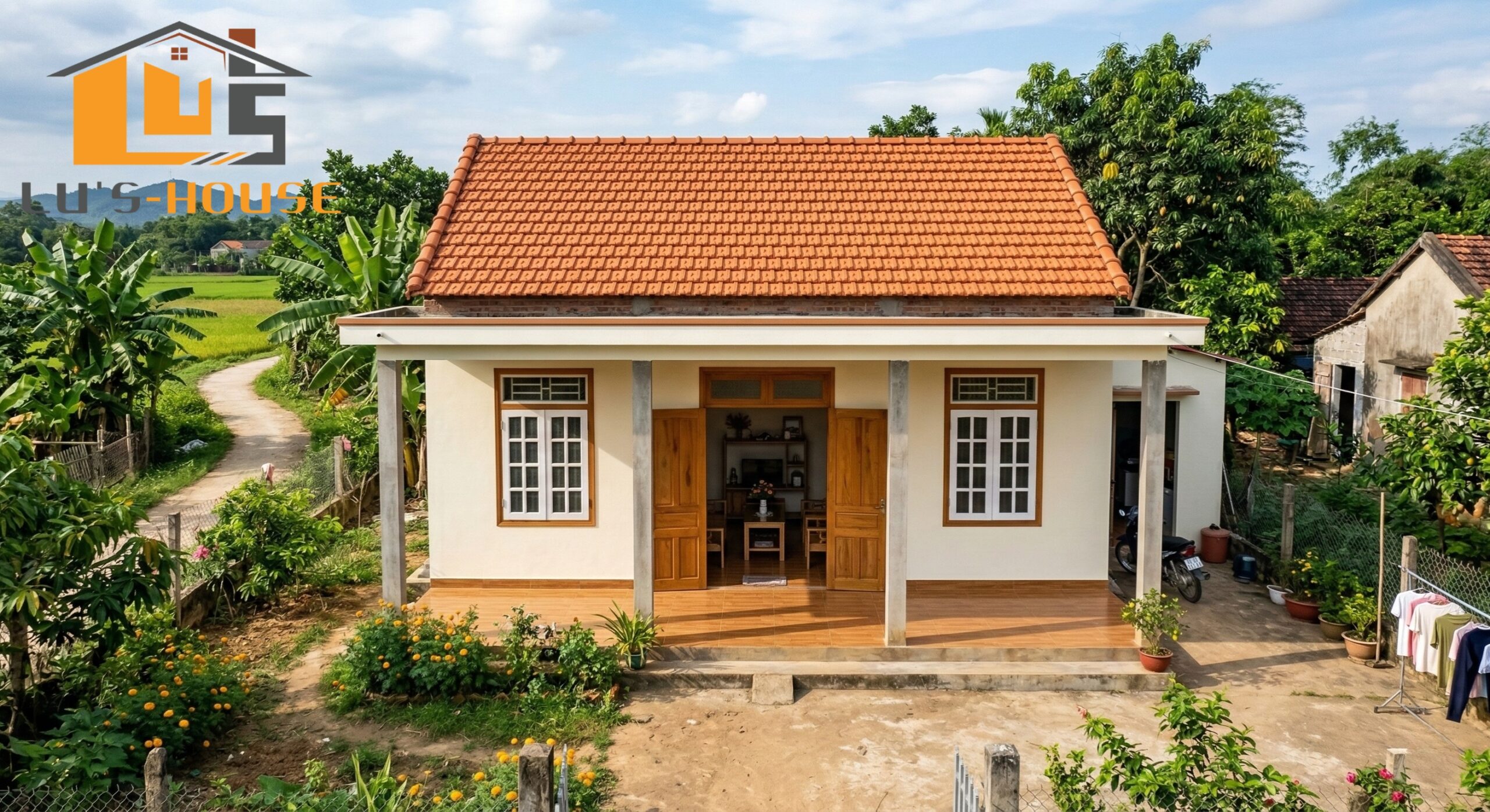 Cải tạo nhà cấp 4 mái ngói Quảng Ngãi