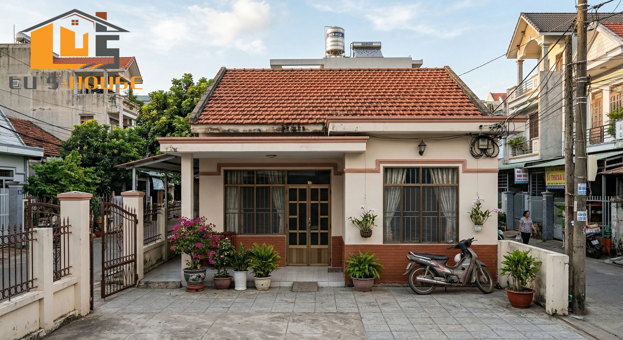 Cải tạo nhà cấp 4 mái ngói Quảng Ngãi